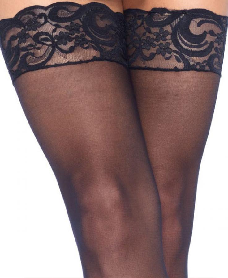 1011 Leg Avenue Nylon sheer thigh lace