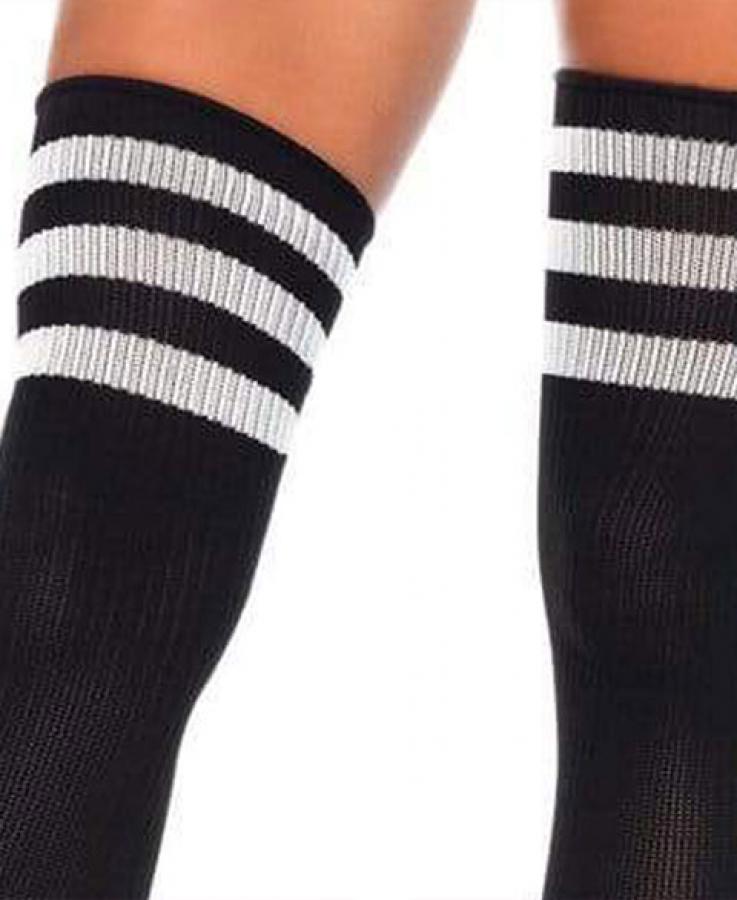 6605 Leg Avenue Stripes athletic thigh
