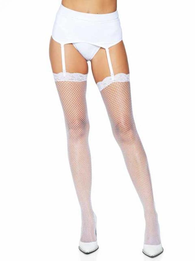 9027 Leg Avenue Fishnet stockings lace top