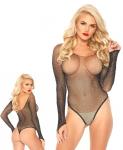 89231 Leg Avenue Crystal fishnet bodysuit