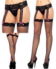 1900 Leg Avenue Industrial Net garter belt stockings