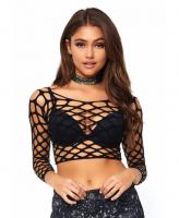 81567 Leg Avenue Pothole net crop top