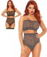 81571 Leg Avenue strapless top high waist brazilian