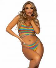 81650 Leg Avenue bandeau top brazilian panty