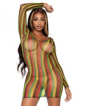 86959 Leg Avenue Rasta net dress