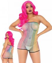 89249 Leg Avenue Lurex rainbow net