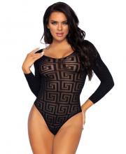 89282 Leg Avenue Mosaic sheer bodysuit