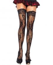 9215 Leg Avenue rose lace thigh highs Image