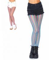 9308 Leg Avenue rainbow striped fishnet tights