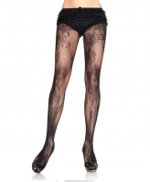 9775 Leg Avenue, micro net rose lace pantyhose