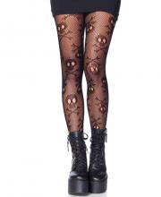 9986 Leg Avenue Pirate skull net tights