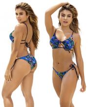 67031 Mapale Exotic Bikini Tie Top Side Tie Swimsuit